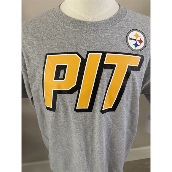 NFL Pittsburgh Steelers T Shirt Gray Crew Neck Short Sleeve  Men’s Size 3XL - Picture 3 of 11